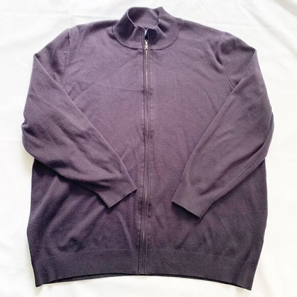 5/$25 Lands' End long sleeve zip front sweater - Picture 1 of 6